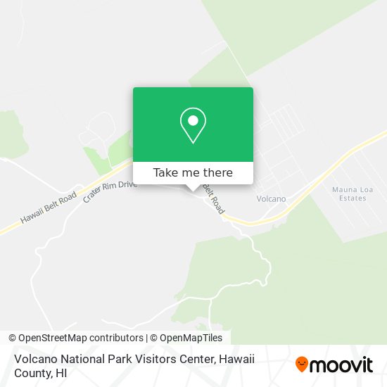 Mapa de Volcano National Park Visitors Center