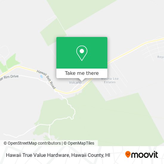 Hawaii True Value Hardware map