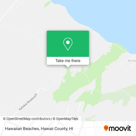 Hawaiian Beaches map
