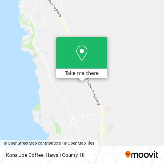 Kona Joe Coffee map