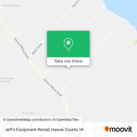 Jeff's Equipment Rental map