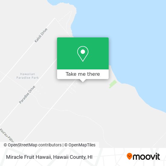 Mapa de Miracle Fruit Hawaii