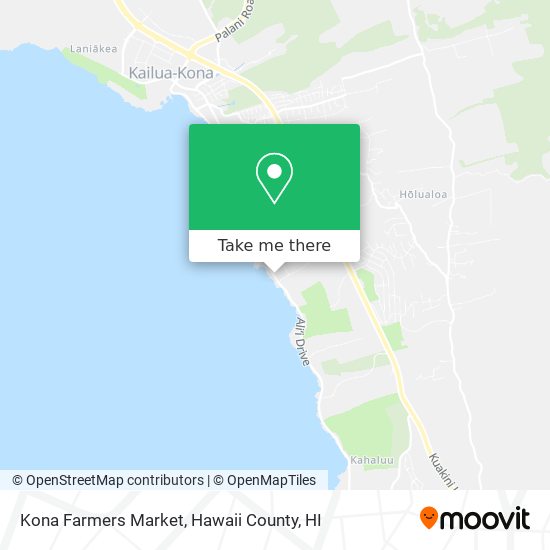 Mapa de Kona Farmers Market