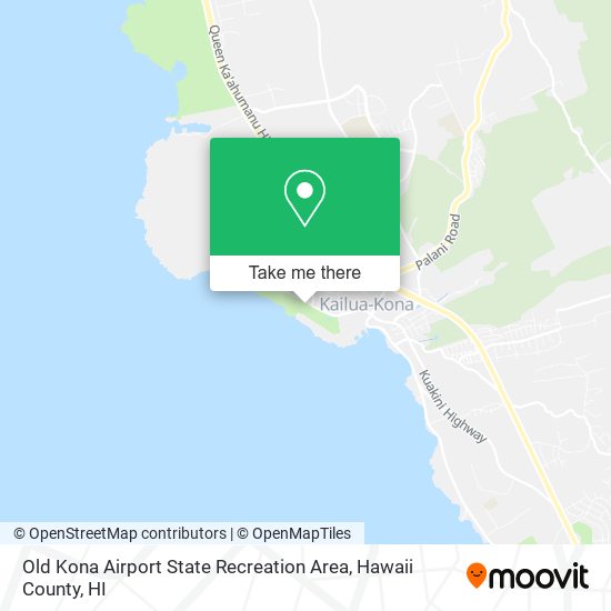 Old Kona Airport State Recreation Area map