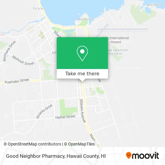 How to get to Good Neighbor Pharmacy in Hilo by Bus?