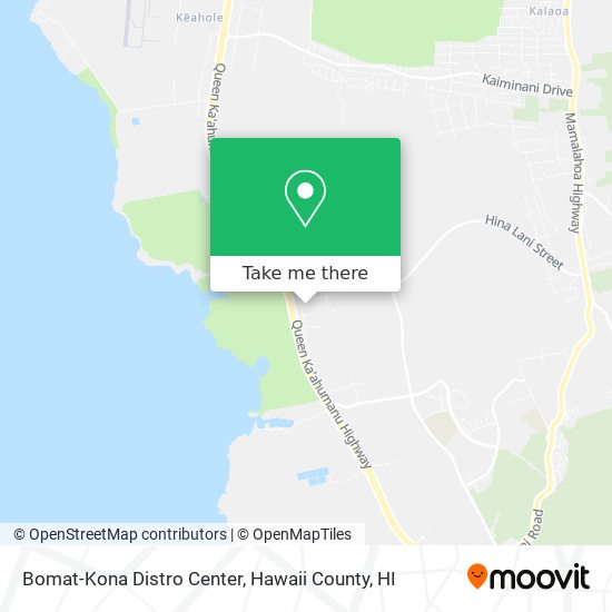Bomat-Kona Distro Center map