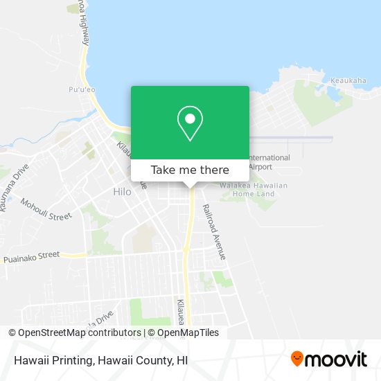 Mapa de Hawaii Printing