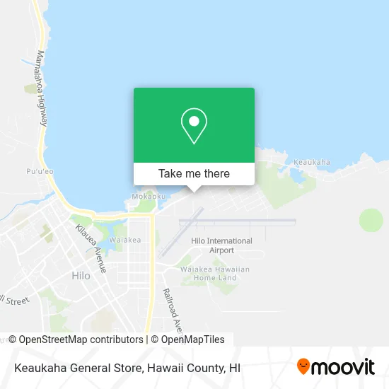 Keaukaha General Store map