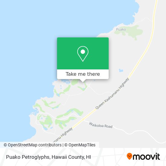 Puako Petroglyphs map
