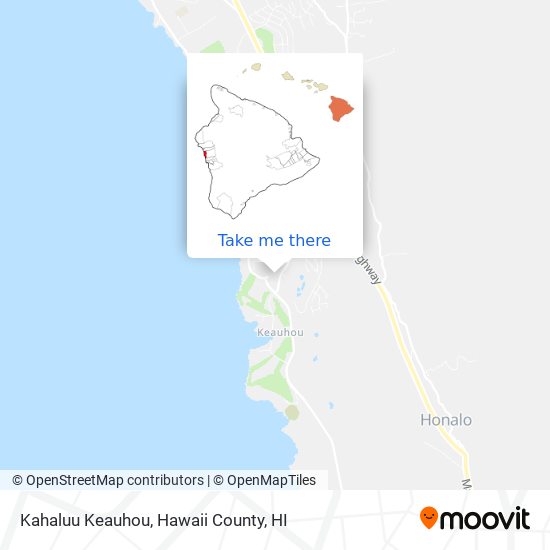 Mapa de Kahaluu Keauhou