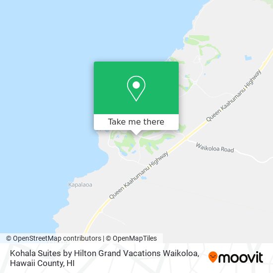 Kohala Suites by Hilton Grand Vacations Waikoloa map