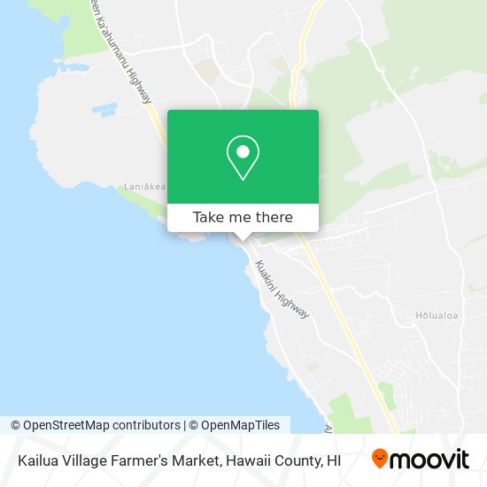 Mapa de Kailua Village Farmer's Market