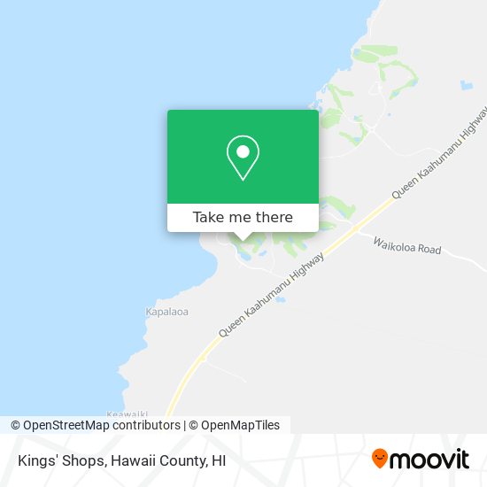 Kings' Shops map