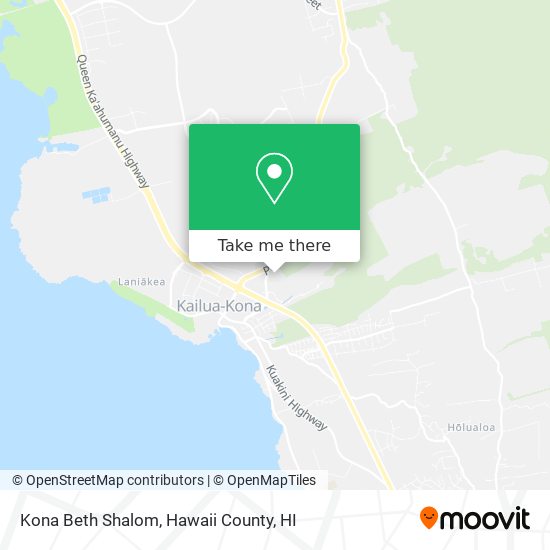 Kona Beth Shalom map