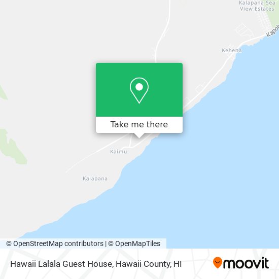Hawaii Lalala Guest House map