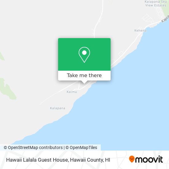 Mapa de Hawaii Lalala Guest House