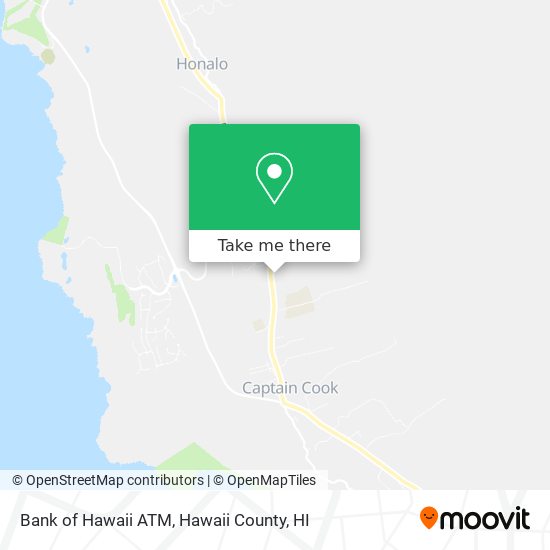 Mapa de Bank of Hawaii ATM