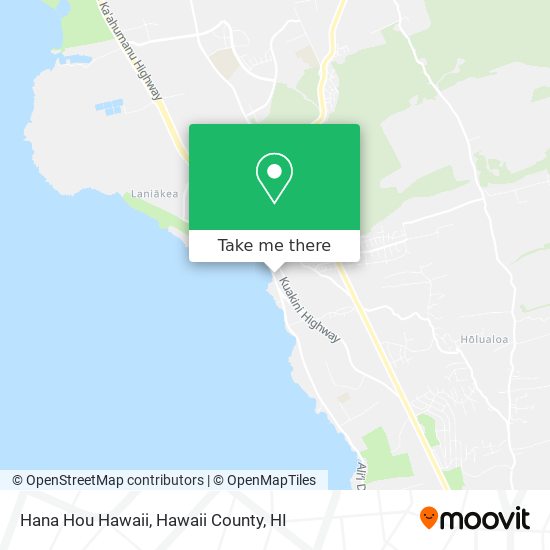 Mapa de Hana Hou Hawaii