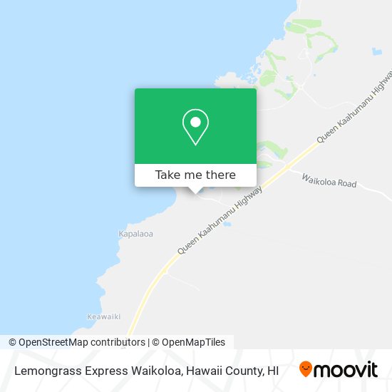 Mapa de Lemongrass Express Waikoloa
