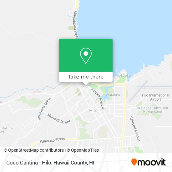 Coco Cantina - Hilo map