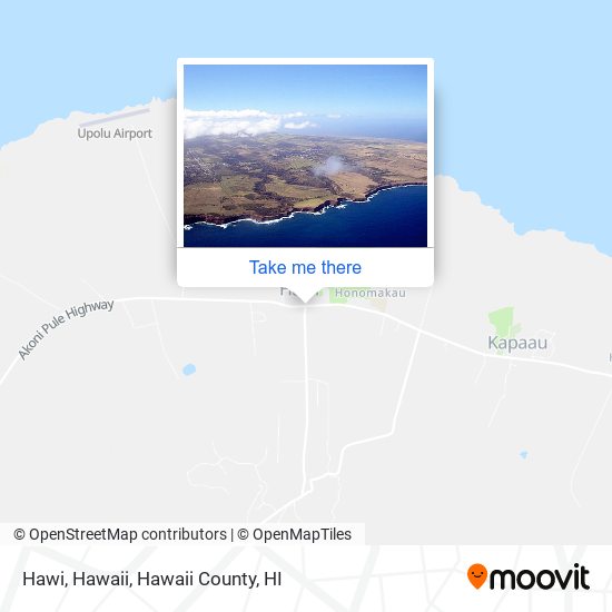 Mapa de Hawi, Hawaii