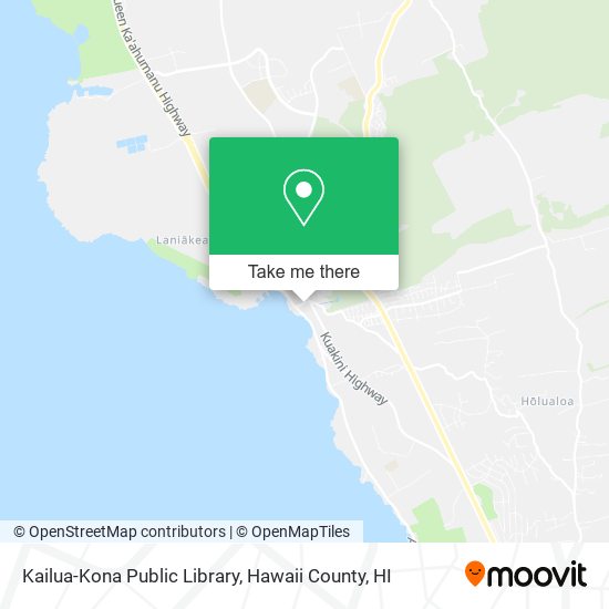 Kailua-Kona Public Library map