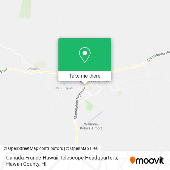 Canada-France-Hawaii Telescope Headquarters map