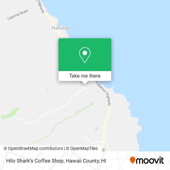 Hilo Shark’s Coffee Shop map