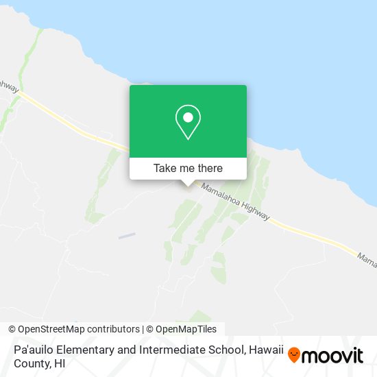 Pa'auilo Elementary and Intermediate School map