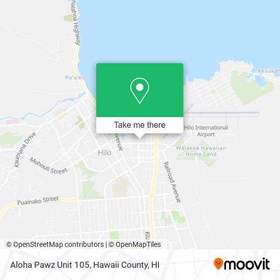 Aloha Pawz Unit 105 map