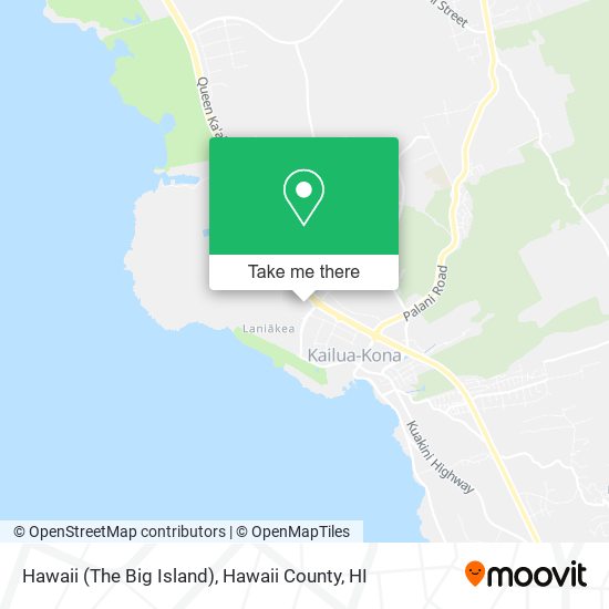 Hawaii (The Big Island) map