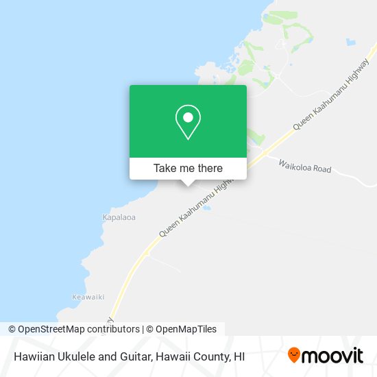 Hawiian Ukulele and Guitar map