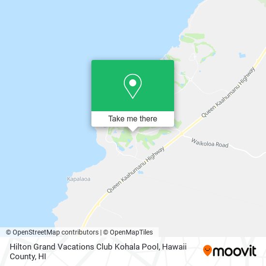 Hilton Grand Vacations Club Kohala Pool map