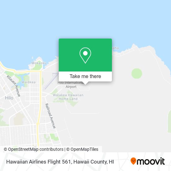 Hawaiian Airlines Flight 561 map
