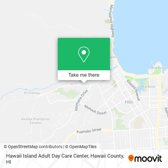 Hawaii Island Adult Day Care Center map