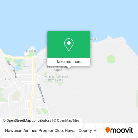 Hawaiian Airlines Premier Club map
