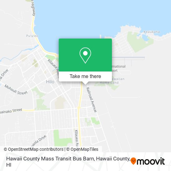 Hawaii County Mass Transit Bus Barn map