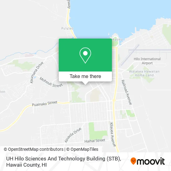 Mapa de UH Hilo Sciences And Technology Building (STB)