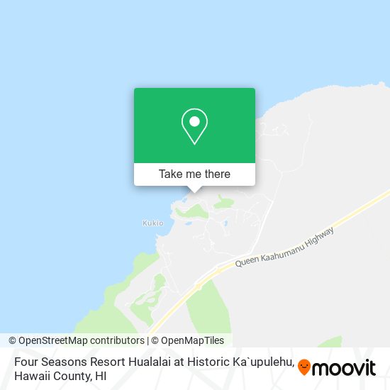 Four Seasons Resort Hualalai at Historic Ka`upulehu map