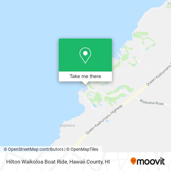 Hilton Waikoloa Boat Ride map
