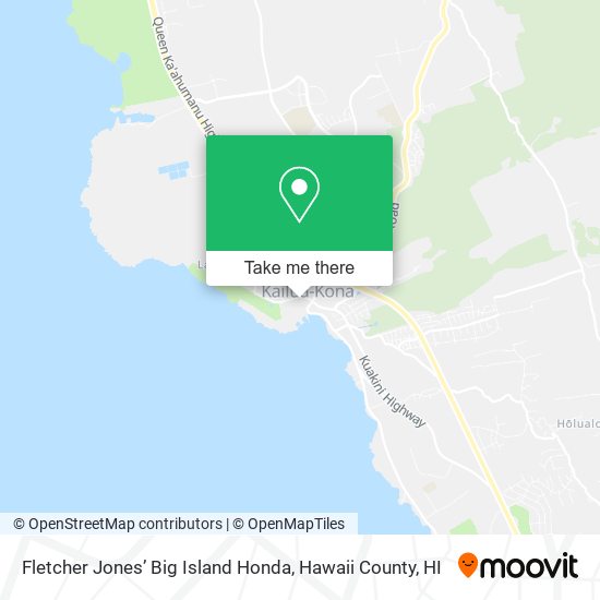 Fletcher Jones’ Big Island Honda map