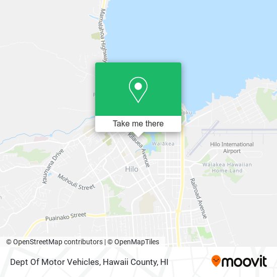 Dept Of Motor Vehicles map