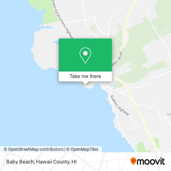 Baby Beach map
