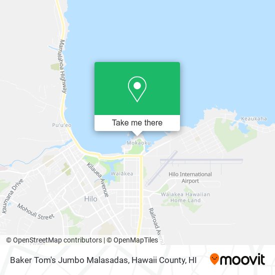 Baker Tom's Jumbo Malasadas map