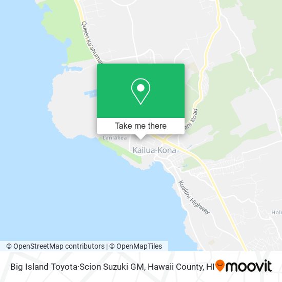 Big Island Toyota·Scion Suzuki GM map