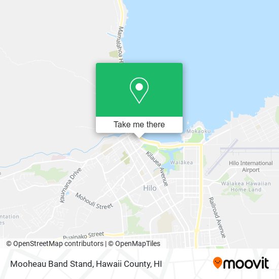 Mooheau Band Stand map