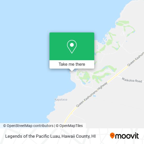 Legends of the Pacific Luau map