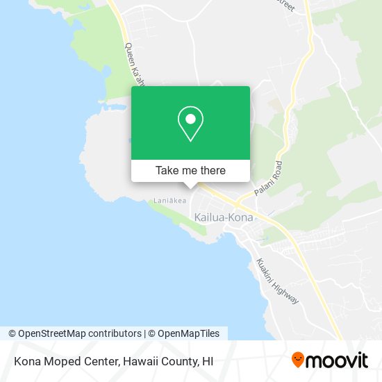 Kona Moped Center map