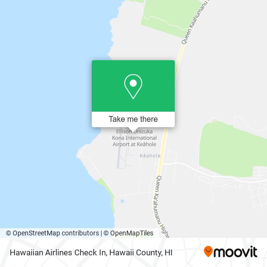 Hawaiian Airlines Check In map
