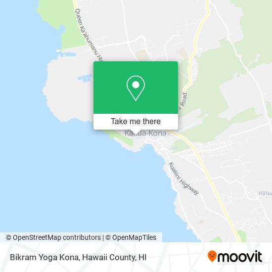 Bikram Yoga Kona map